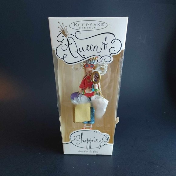 2004 Hallmark Keepsake Ornament QUEEN OF SHOPPING Artist Sue Tague 5” New in Box - Picture 1 of 7